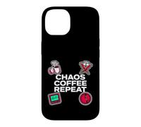 Custodia per iPhone 14 Nurse Life Chaos Coffee Repeat ER Medical