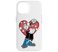 Custodia per iPhone 14 Oh Popeye The Sailor Man Olive Oyl Love San Valentino