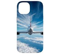 Custodia per iPhone 14 Oltre l'orizzonte: aereo da dietro