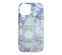 Custodia per iPhone 14 Opera d'arte blu della Cattedrale Toscana