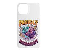 Custodia per iPhone 14 Orgogliosamente Neurospicy Cervello Colorato ADHD Neurodiversità Gioia