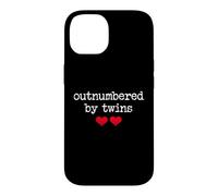 Custodia per iPhone 14 Outnumbered By Twins Boys Girls Dad Soon to Be Mom Pregnancy