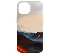 Custodia per iPhone 14 Paesaggio vulcanico Lava Mountain Horizon Scene