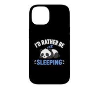 Custodia per iPhone 14 Panda Sleep Funny Nap Humor Lazy I'd Rather Be Sleeping