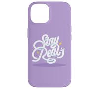 Custodia per iPhone 14 Paul Frank Stay Real Bubble Testo