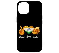 Custodia per iPhone 14 Peace Love Curry Amante del Cibo Indiano