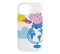 Custodia per iPhone 14 Peppa Pig Globe Colour