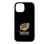 Custodia per iPhone 14 Piccoli passi, grande crescita coccinella design