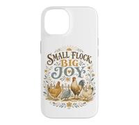 Custodia per iPhone 14 Piccolo gregge Big Joy Backyard Chicken Farm Amante