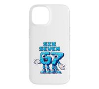 Custodia per iPhone 14 Pixel Six Seven Numbers Stile di gioco retrò