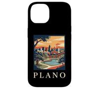 Custodia per iPhone 14 plano, texas, retro, vendemmia, orizzonte, tramonto, parco, paesaggio urbano