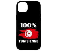Custodia per iPhone 14 Plus 100% Tunisienne et fière de l'être drapeau de la tunisie
