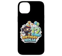 Custodia per iPhone 14 Plus 12 Anni Compleanno Ninja Ragazzi Dodici 12 ° Festa Dodicesimo