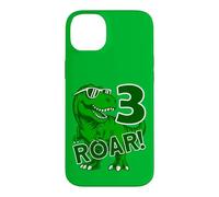 Custodia per iPhone 14 Plus 3 ANNI DINO ROAR DINOSAURIER 3° COMPLEANNO