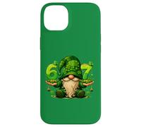 Custodia per iPhone 14 Plus 67 Six Seven Meme St Patricks Day Gnomo divertente trifoglio irlandese