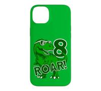 Custodia per iPhone 14 Plus 8 ANNI DINO ROAR DINOSAURIER 8° COMPLEANNO