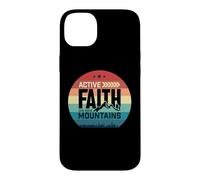 Custodia per iPhone 14 Plus Active Faith Can Move Mountains Christian Men Women Kids