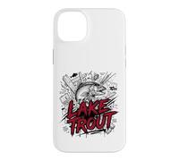Custodia per iPhone 14 Plus Aggressivo Lago Trota Grande pesca Laghi Deep Strike