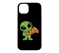 Custodia per iPhone 14 Plus Alieno Carino Con Fetta Di Pizza Fast Food