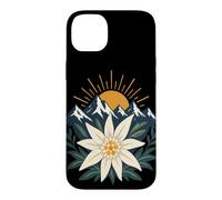 Custodia per iPhone 14 Plus Alpi Austriache Escursioni in montagna Edelweiss Flower