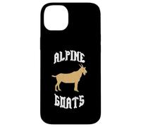 Custodia per iPhone 14 Plus Alpine Goats Mountain Charm Rustico Fattoria Animale