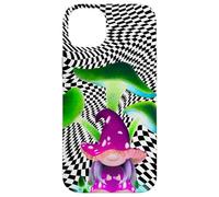 Custodia per iPhone 14 Plus Alt Gnome Scacchiera Fungo Art