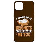 Custodia per iPhone 14 Plus Amante di New Orleans Mi chiedo se anche i beignets pensano a me