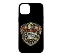 Custodia per iPhone 14 Plus American Veteran Crew Est 1776 Eagle Shield Patriotic Stati Uniti
