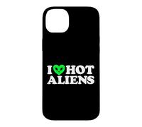 Custodia per iPhone 14 Plus Amo Hot Aliens Divertente Extraterrestre SciFi ET Spazio UFO