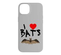 Custodia per iPhone 14 Plus Amo i pipistrelli I Heart Bat s