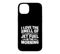 Custodia per iPhone 14 Plus Amo l'odore del carburante a getto al mattino