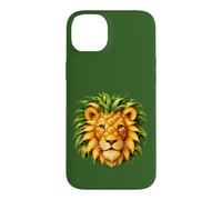 Custodia per iPhone 14 Plus Ananas e leone - Motivo esotico di frutta tropicale