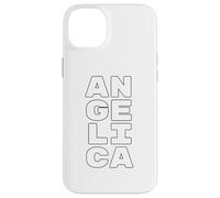 Custodia per iPhone 14 Plus ANGELICA Personalized Retro Girls Custom ANGELICA Name