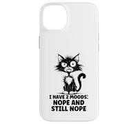 Custodia per iPhone 14 Plus Angry Stressed Cat divertente stress meme regalo per gli amanti dei gatti