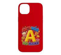 Custodia per iPhone 14 Plus Anti-War Pro-Snacks Funny Peace Food Graphic Rosso