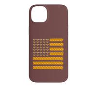 Custodia per iPhone 14 Plus Apicoltura Bandiera Americana A Nido D'ape Miele Apicoltore