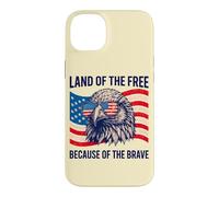 Custodia per iPhone 14 Plus Aquila Patriottica: Terra dei Libero e dei Coraggiosi