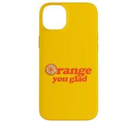 Custodia per iPhone 14 Plus Arancia, sei contento, illustrazione, zesty