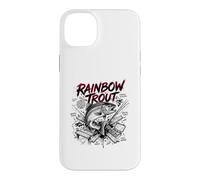Custodia per iPhone 14 Plus Arcobaleno Trota Brutale Forza Pesca a Mosca