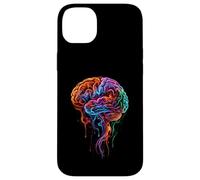 Custodia per iPhone 14 Plus Arte fluida astratta di anatomia del cervello colorato