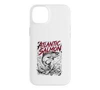 Custodia per iPhone 14 Plus Atlantic Salmon River King Fly Strike - Frantumatore da pesca