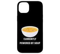 Custodia per iPhone 14 Plus Attualmente alimentato da Soup Funny Cozy Comfort Food Design