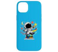 Custodia per iPhone 14 Plus Autism Is My Super Power, Carino Astronauta Puzzle Piece
