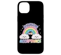 Custodia per iPhone 14 Plus Autism Pro Acceptance Rainbow con simbolo dell'infinito