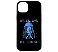 Custodia per iPhone 14 Plus Awesome Cute UnderWater This Girl loves her JellyFish