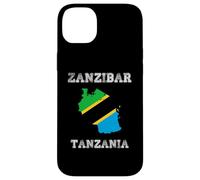 Custodia per iPhone 14 Plus Bandiera della Tanzania Distressed Zanzibar Pride
