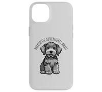 Custodia per iPhone 14 Plus Barktastic Adventures Await, simpatico cucciolo di cane, cartone animato