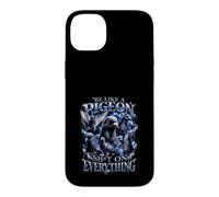 Custodia per iPhone 14 Plus Be Like A Pigeon Sh T On Everything Bootleg Divertente