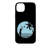 Custodia per iPhone 14 Plus Beachvolley sulla sabbia sotto le palme