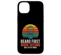 Custodia per iPhone 14 Plus Beard First Work Second Built To Fix Things Mechanic